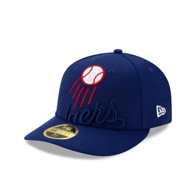 Sapca New Era Los Angeles Dodgers MLB Logo Elements Low Profile 59FIFTY Fitted - Albastri